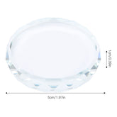 2Pcs Nail Art Palettes, Manicures DIY Color Mixing Toning Glass False Eyelash Glue Hold Tools Beauty Makeup Glass Pallet